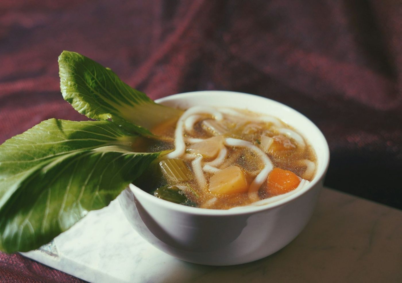 Vegane Udon Suppe