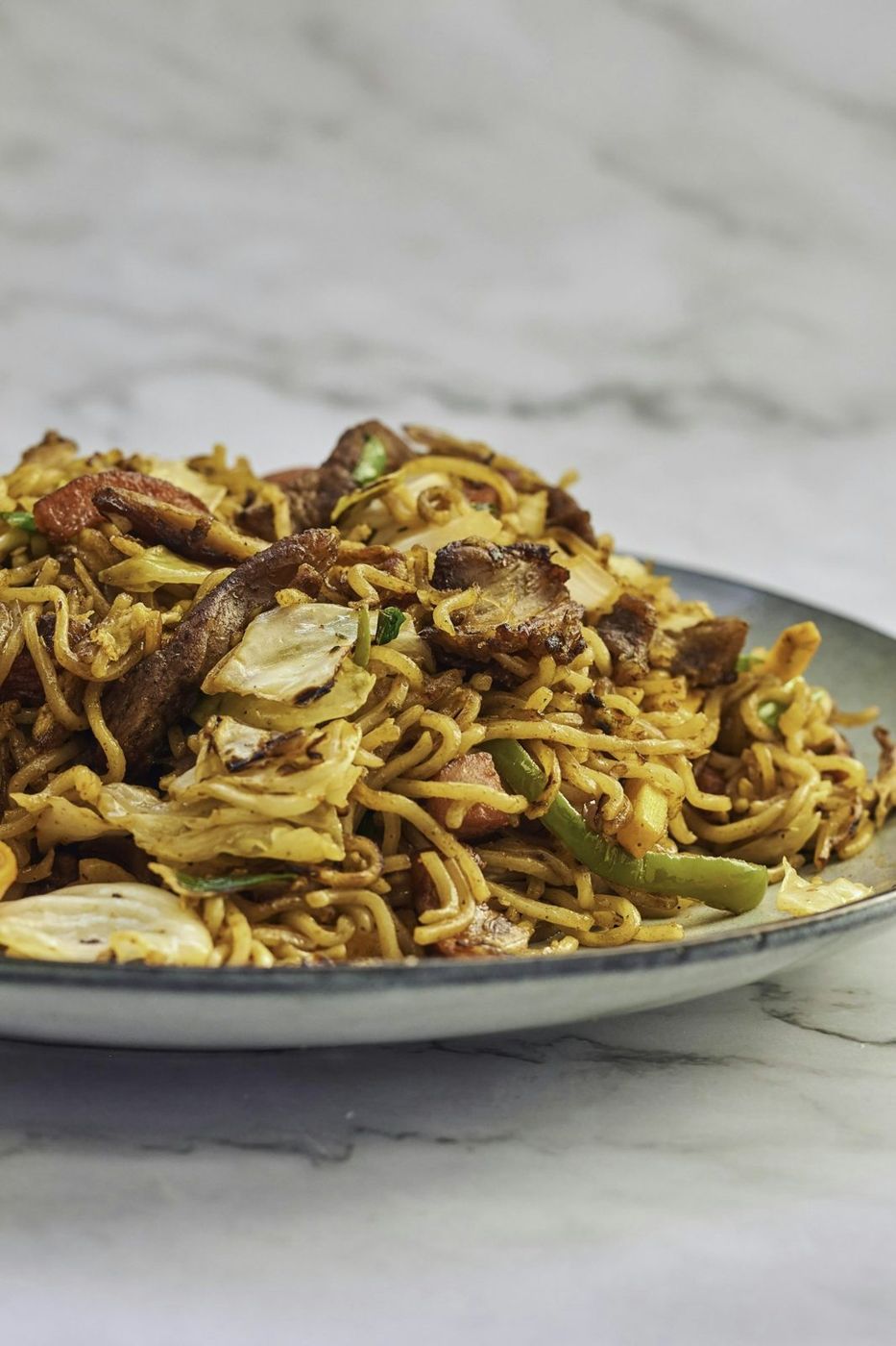 Vegane gebratene Ramen-Nudeln