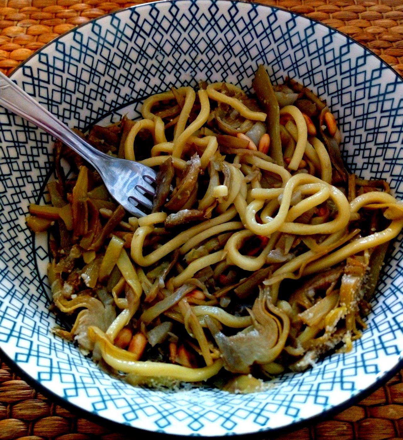 Gebratene Udon-Nudel